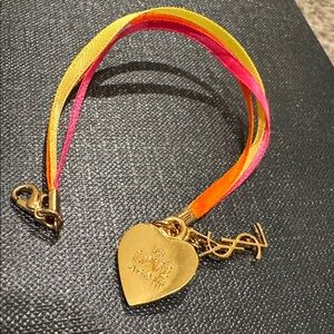 New YSL Gold Pink Yellow Orange In Love Again Bracelet